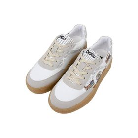 Dogo Kadın Vegan Deri Beyaz The Wise Owl Tasarım Sneakers