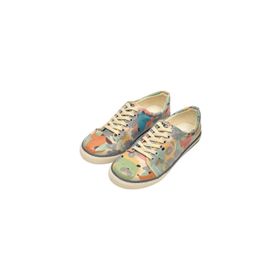Dogo Kadın Vegan Deri Çok Renkli Dogs Day Tasarım Sneakers