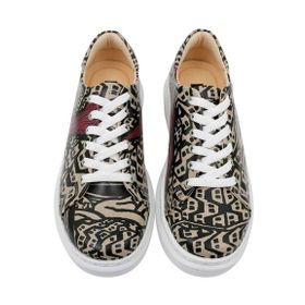 Dogo Kadın Vegan Deri Çok Renkli Fiesta Tasarım Sneakers