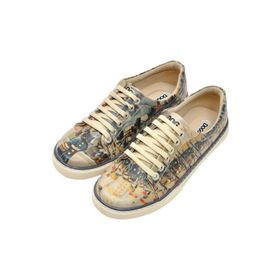 Dogo Kadın Vegan Deri Çok Renkli Fiesta Tasarım Sneakers