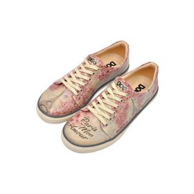 Dogo Kadın Vegan Deri Çok Renkli Paris Mon Amour Tasarım Sneakers