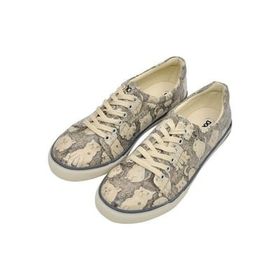 Dogo Kadın Vegan Deri Gri Astronomy Map Tasarım Sneakers