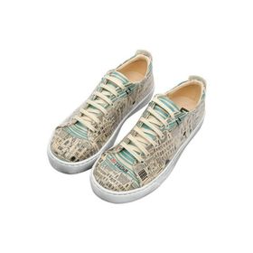 Dogo Kadın Vegan Deri Mavi Amsterdam Tasarım Sneakers