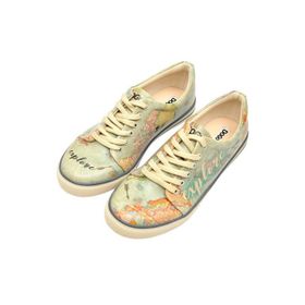 Dogo Kadın Vegan Deri Mavi Explore Tasarım Sneakers