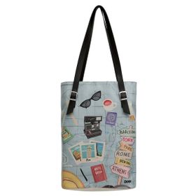 Dogo Ready to Travel Tasarım Kadın Vegan Deri Mavi Omuz Çantası