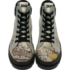 Dogo Take A Walk Tasarım Bej Vegan Deri Kadın Bot