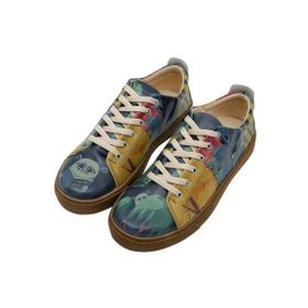 Dogo Vegan Deri Siyah Pattern Thuglife Tasarım Kadın Sneakers