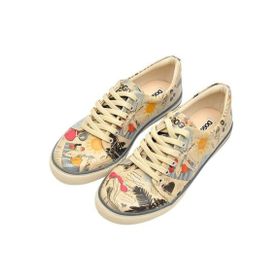 Dogo Vegan Deri Turkuaz Eye Candy&Soul Food Tasarım Kadın Sneakers