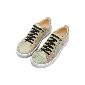 Dogo Vegan Deri Yeşil Summer Checklist Tasarım Kadın Sneakers