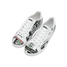 Dogo Vegan Deri Yeşil Tulipa Tasarım Kadın Sneakers