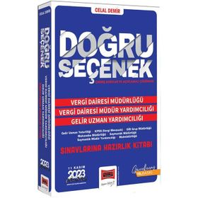 Doğru Seçenek Vergi Dairesi Müdürlüğü Müdür Yardımcılığı Gelir Uzman Yardımcılığı Sınavlarına Hazırlık Kitabı - Yargı Yayınları