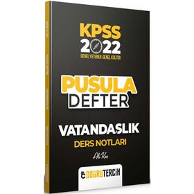 Doğru Tercih 2022 KPSS Vatandaslik Pusula Defter Ders Notları
