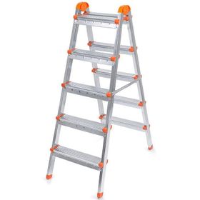 Doğrular Çift Çıkışlı 5 Basamaklı Metal Merdiven