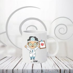 Doktor Kişiye İsme Özel Meslek Kupa Bardak