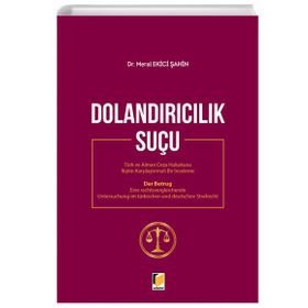 Dolandırıcılık Suçu - Meral Ekici Şahin