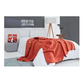 Dolce Bonita Home 150x200 Kiremit Ponponlu Tek Kişilik Pike Battaniye