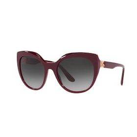 Dolce & Gabbana 4392 3091/8G 56 Bordo Çekik Çerçeve Kadın Güneş Gözlüğü
