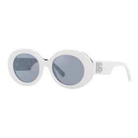 Dolce & Gabbana DG 4448 337155 51 Kadın Oval Beyaz Kemik Güneş Gözlüğü