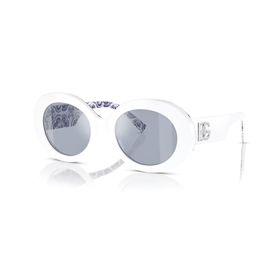 Dolce & Gabbana DG 4448 337155 51 Kadın Oval Beyaz Kemik Güneş Gözlüğü
