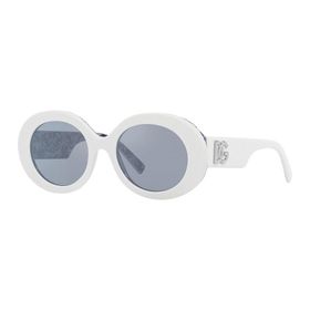Dolce & Gabbana DG 4448 337155 51 Kadın Oval Beyaz Kemik Güneş Gözlüğü