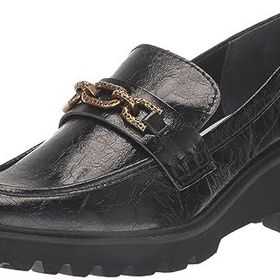 Dolce Vita Harlen Gece Yarısı Kırışıklık Patenti Kadın Loafer Ayakkabı