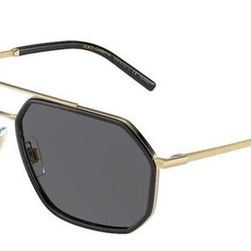 Dolce&Gabbana 2285 02/81 60 Erkek Gold Geometrik Çerçeve Güneş Gözlüğü