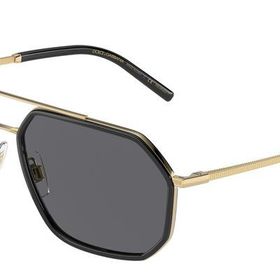 Dolce&Gabbana 2285 02/81 60 Erkek Gold Geometrik Çerçeve Güneş Gözlüğü