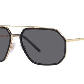 Dolce&Gabbana 2285 02/81 60 Erkek Gold Geometrik Çerçeve Güneş Gözlüğü
