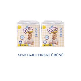 Dolfy No:4 Maxi 208 Adet Bebek Bezi
