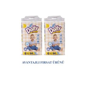 Dolfy No:6 XLarge 128 Adet Bebek Bezi