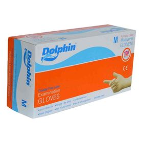 Dolphin 100 Adet Beyaz Pudrasız Vinil Pudrasız Muayene Eldiven
