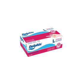 Dolphin 100 Adet L Vinil Pudrasız Muayene Eldiveni