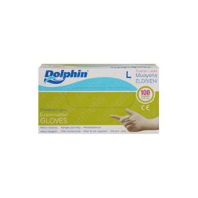 Dolphin 100 Adet Large Pudralı Muayene Eldiveni