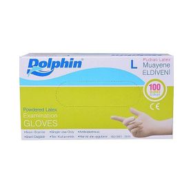 Dolphin 100 Adet Large Pudralı Muayene Eldiveni