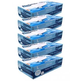 Dolphin 100 Adet Pudrasız L Mavi Nitril Eldiven