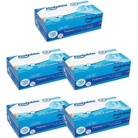 Dolphin 100 Adet Pudrasız L Mavi Nitril Eldiven
