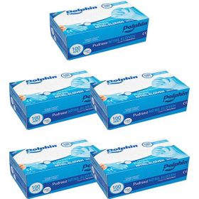 Dolphin 100 Adet Pudrasız L Mavi Nitril Eldiven