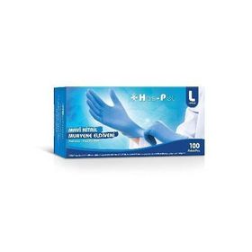 Dolphin 100 Adet Pudrasız L Mavi Nitril Muayene Eldiveni