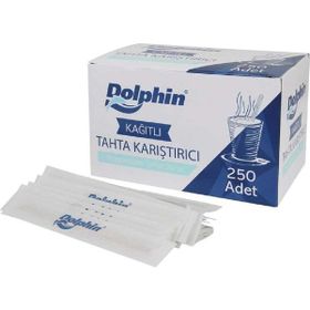 Dolphin 11 CM 250 Adet Kağıt Sargılı Tahta Karıştırıcı