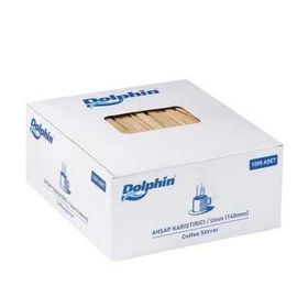 Dolphin 14 cm 1000'li Tahta Karıştırıcı