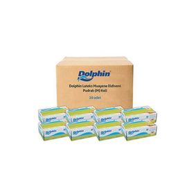 Dolphin 20x100 Adet Pudralı M Beyaz Lateks Eldiven