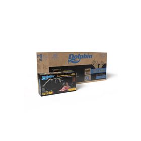 Dolphin 20x100 Adet XL Çok Amaçlı Siyah Nitril Eldiven