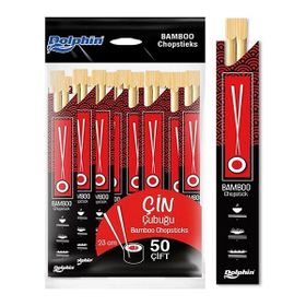 Dolphin 50 Adet 23 cm Bambu Çin Çubuğu Chopstick
