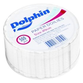 Dolphin 9 cm 500 Adet Dantel Kağıt Bardak Altlığı