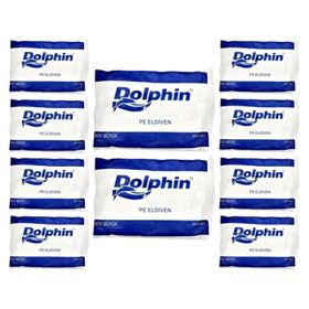 Dolphin Büyük Boy 100 Adetlik Pe İş Temizlik Tek Kullanımlık Şeffaf Poşet Market Eldiven