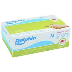 Dolphin Lateks Beyaz Medium 100'lü Pudralı Eldiven