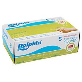 Dolphin Lateks Beyaz Small 100'lü Pudralı Eldiven