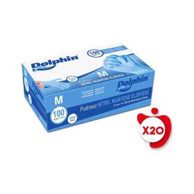 Dolphin M Pudrasız Nitril Muayene Eldiveni 100 Adet