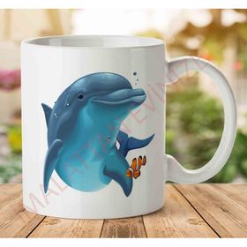 Dolphin Png Baskılı Kupa Bardak