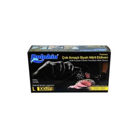 Dolphin Pudrasız L Beden 100'lü Paket Nitril Eldiven